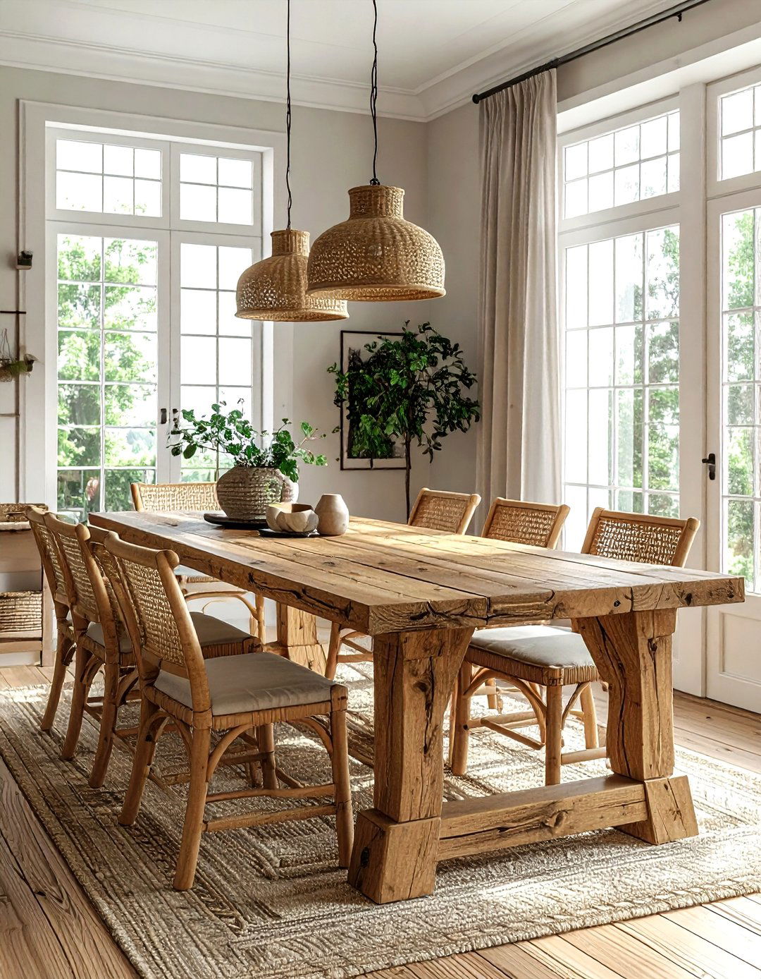 Trestle dining table - 30 Belgian dining room ideas
