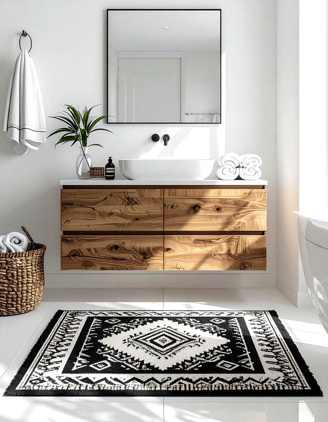 Tribal Print Bathroom Mat - 30 tribal pattern decor ideas