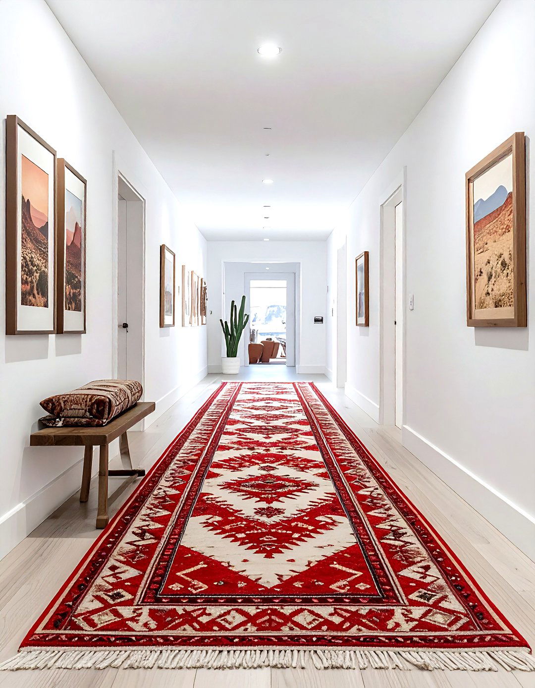 Tribal Print Runner - 30 desert decor ideas