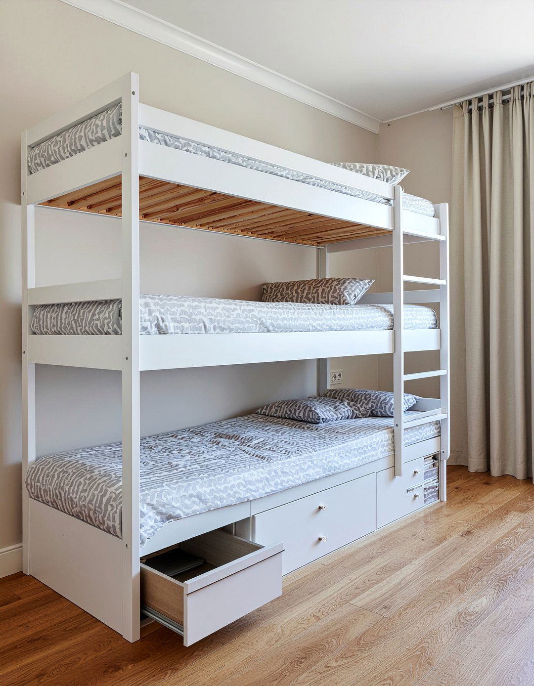 Triple Bunk Bed With Storage - 30 triple bunk bed ideas