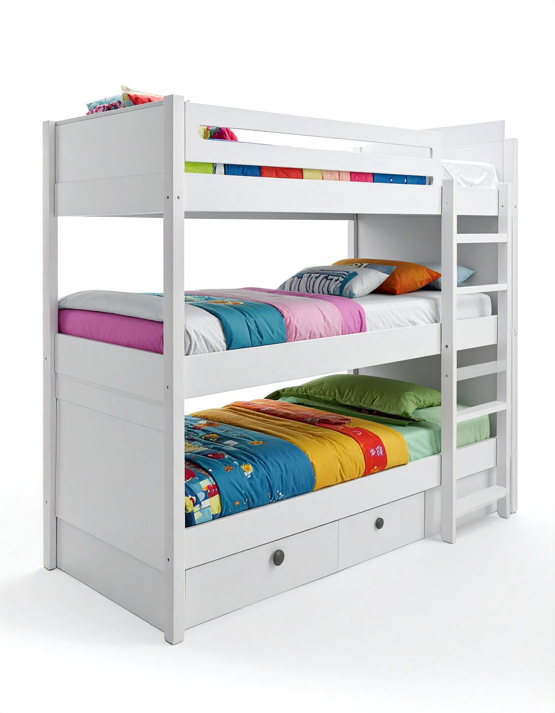 Triple Bunk Bed With Trundle - 30 quadruple bedroom ideas