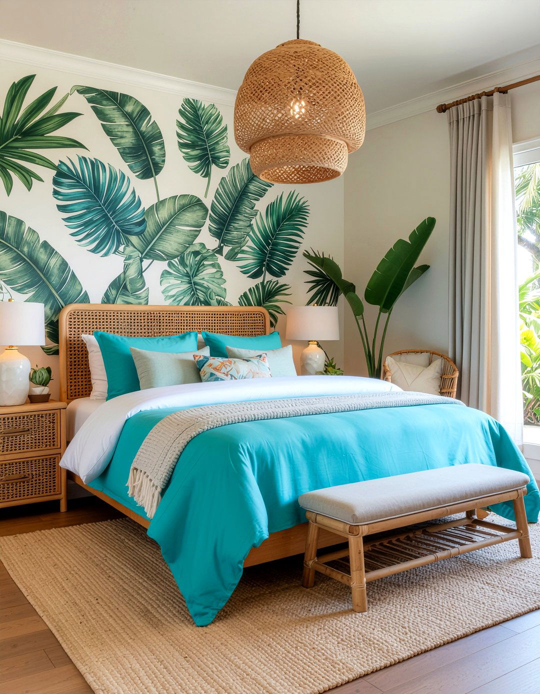 Tropical Aqua Bedroom - 30 aqua bedroom ideas