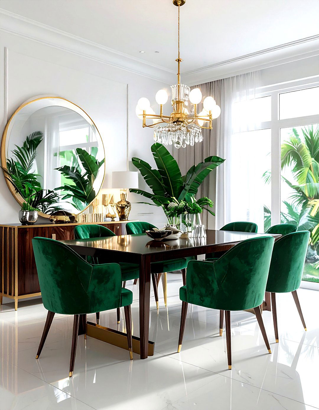 Tropical Chic Dining Room - 30 Florida dining room ideas