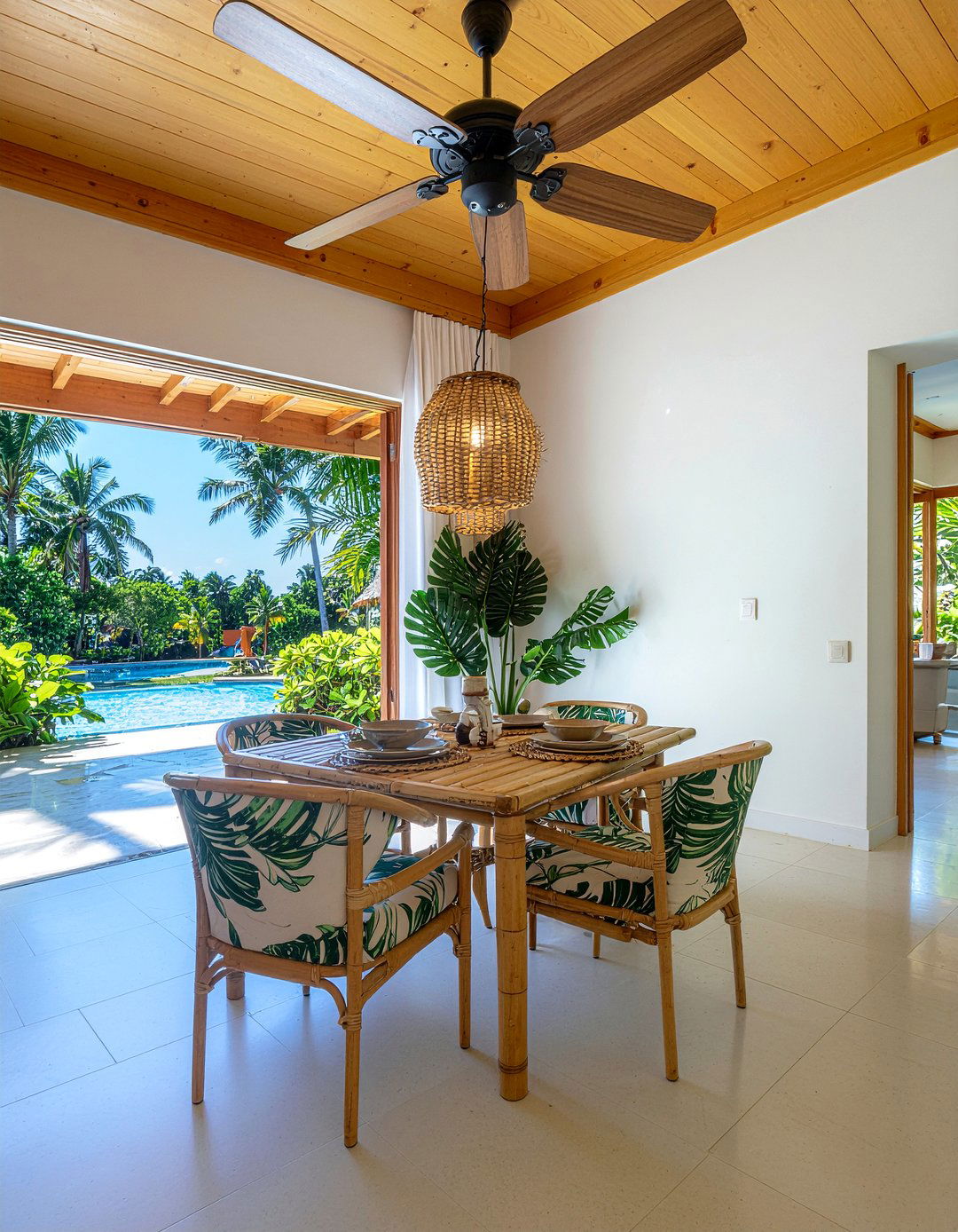 Tropical Dining Room - 30 personalized dining room ideas