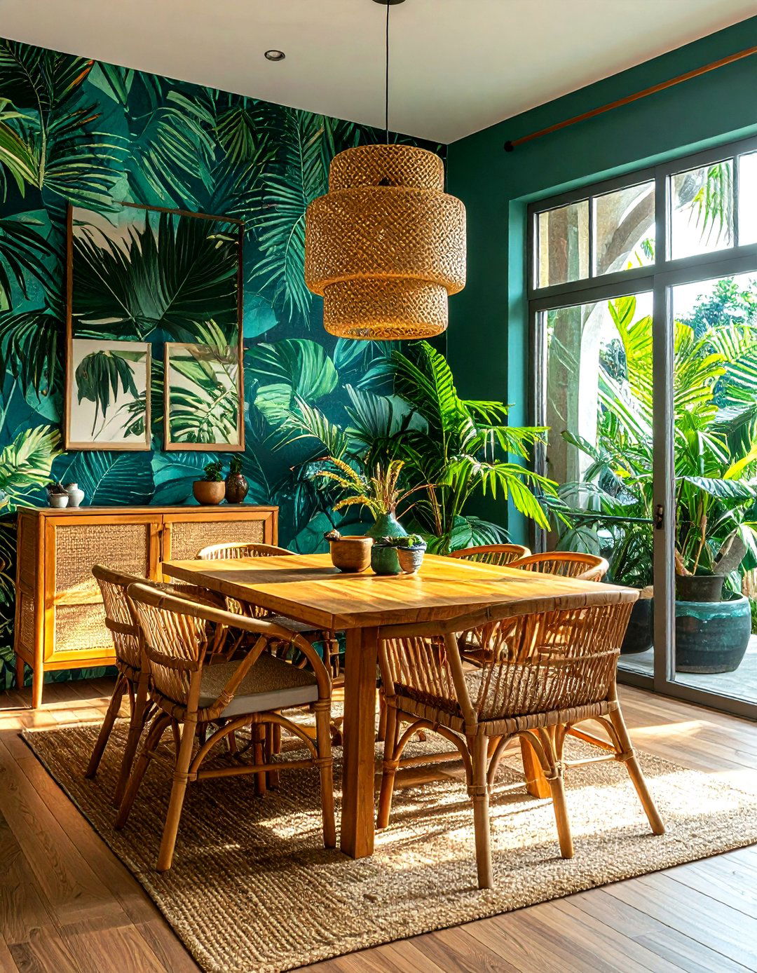 Tropical Dining Room - 30 bespoke dining room ideas