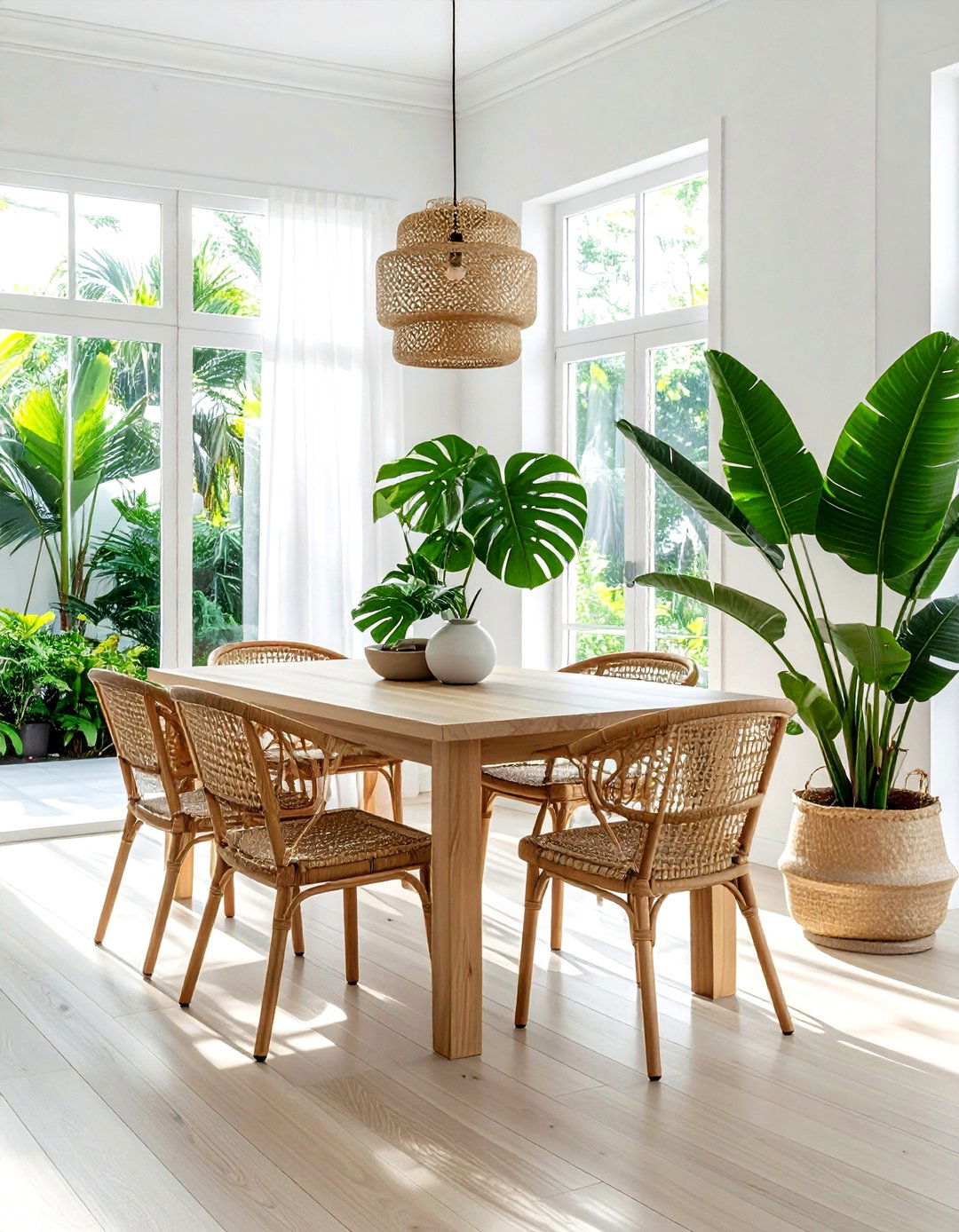 Tropical Interior Dining Space - 30 Brazilian dining room ideas