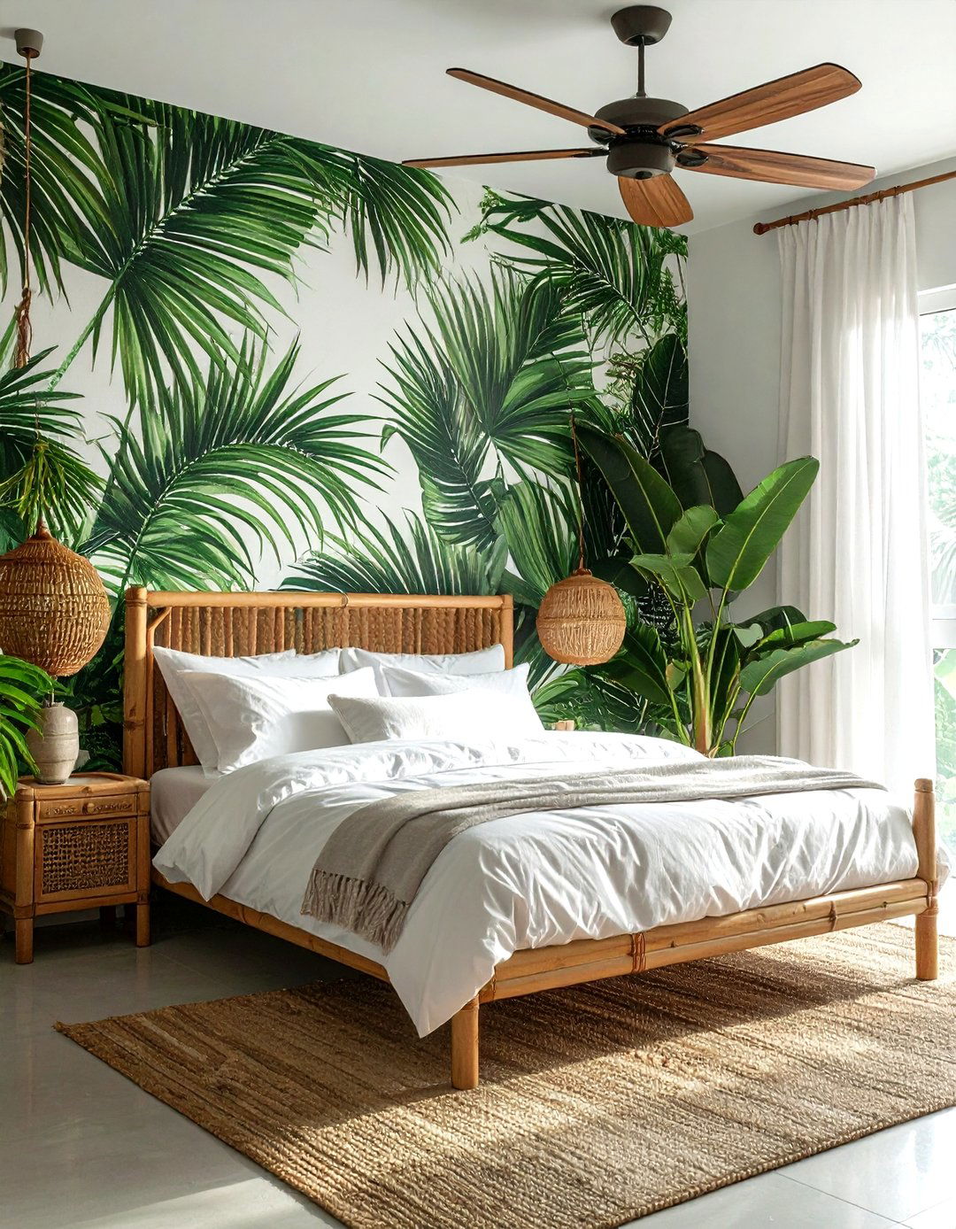 Tropical Jungle Mural Room - 30 world traveler decor ideas