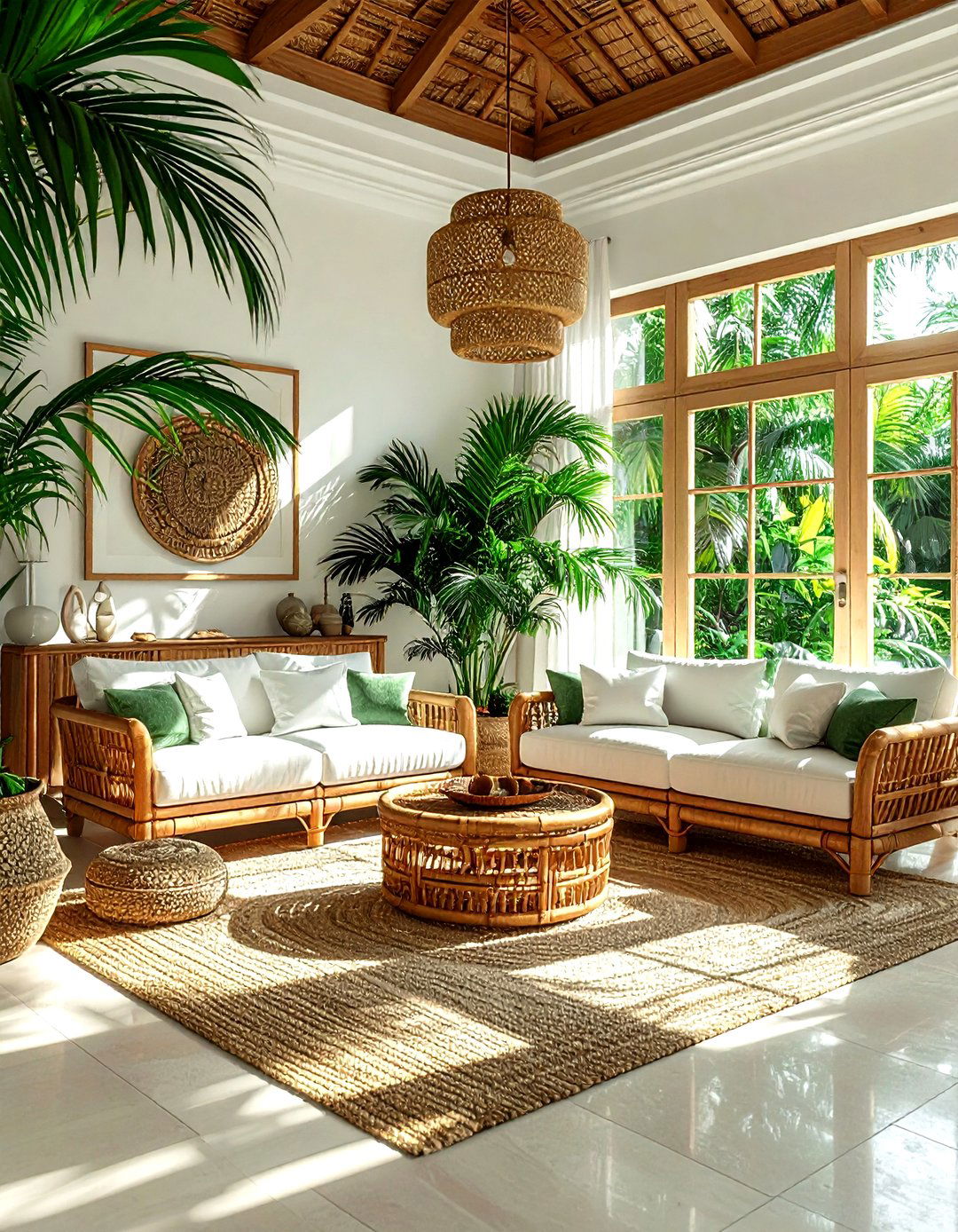 Tropical Living Room - 30 serene living room ideas
