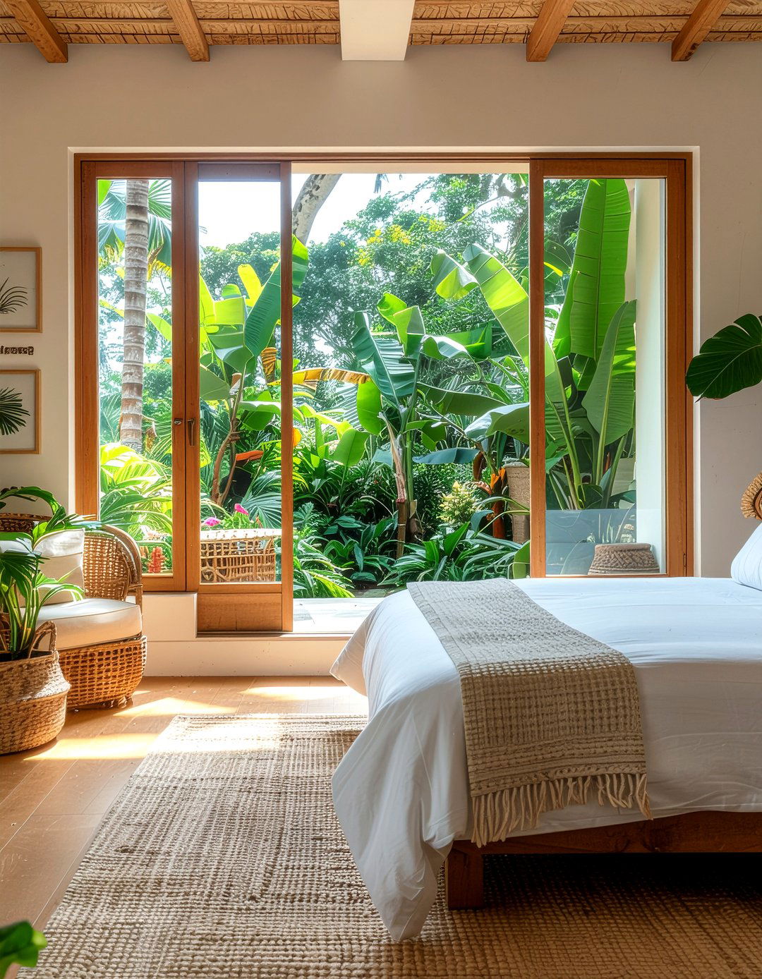 Tropical Mexican Garden - 30 Mexican bedroom ideas
