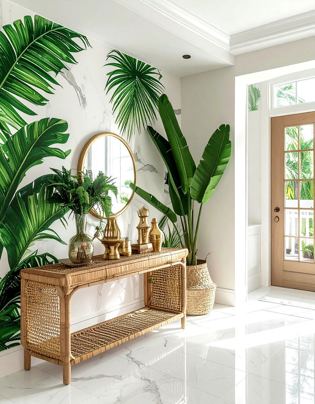 Tropical Palm Leaf - 30 botanical wallpaper ideas