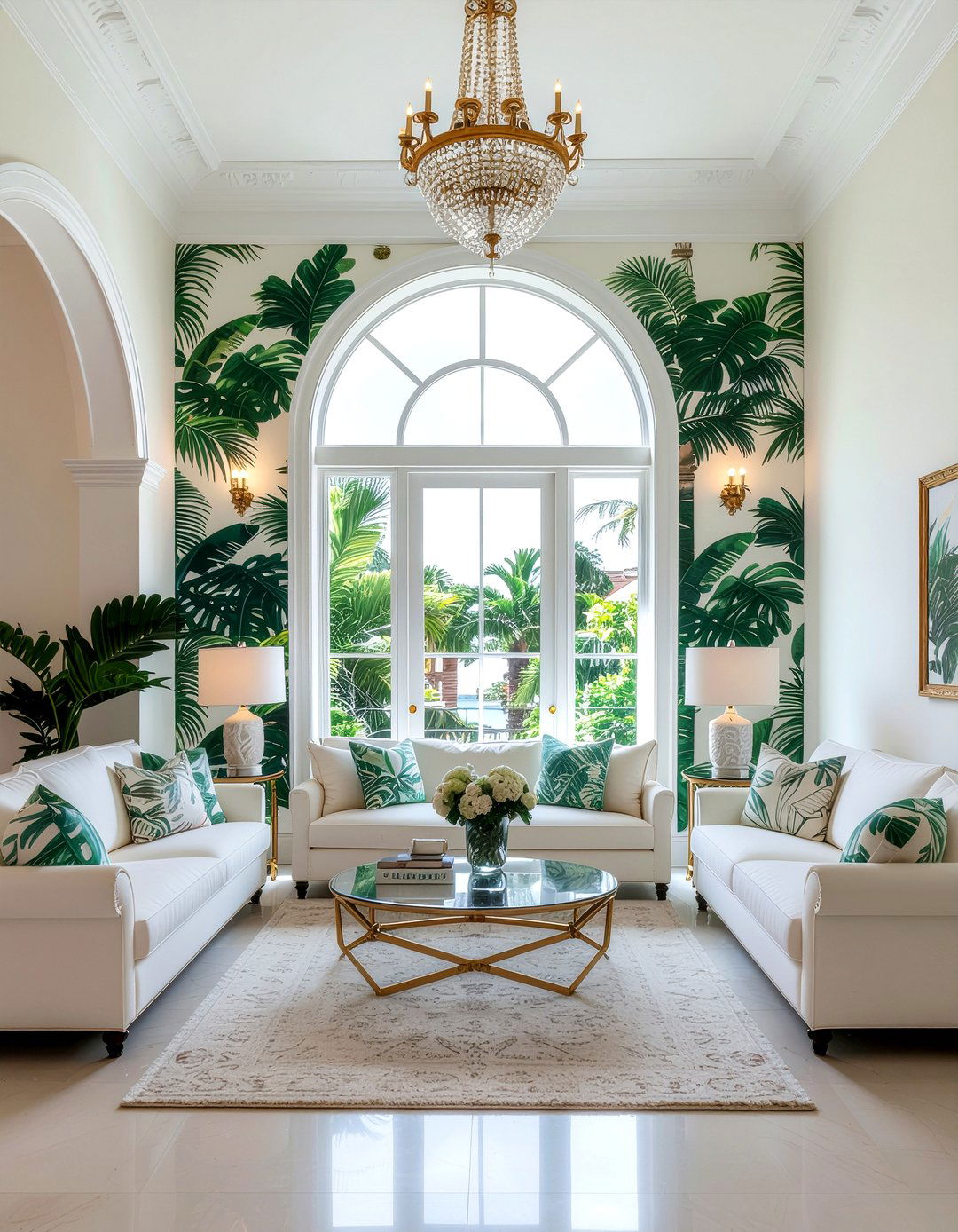 Tropical Palm Wallpaper - 30 living room vintage wallpapers