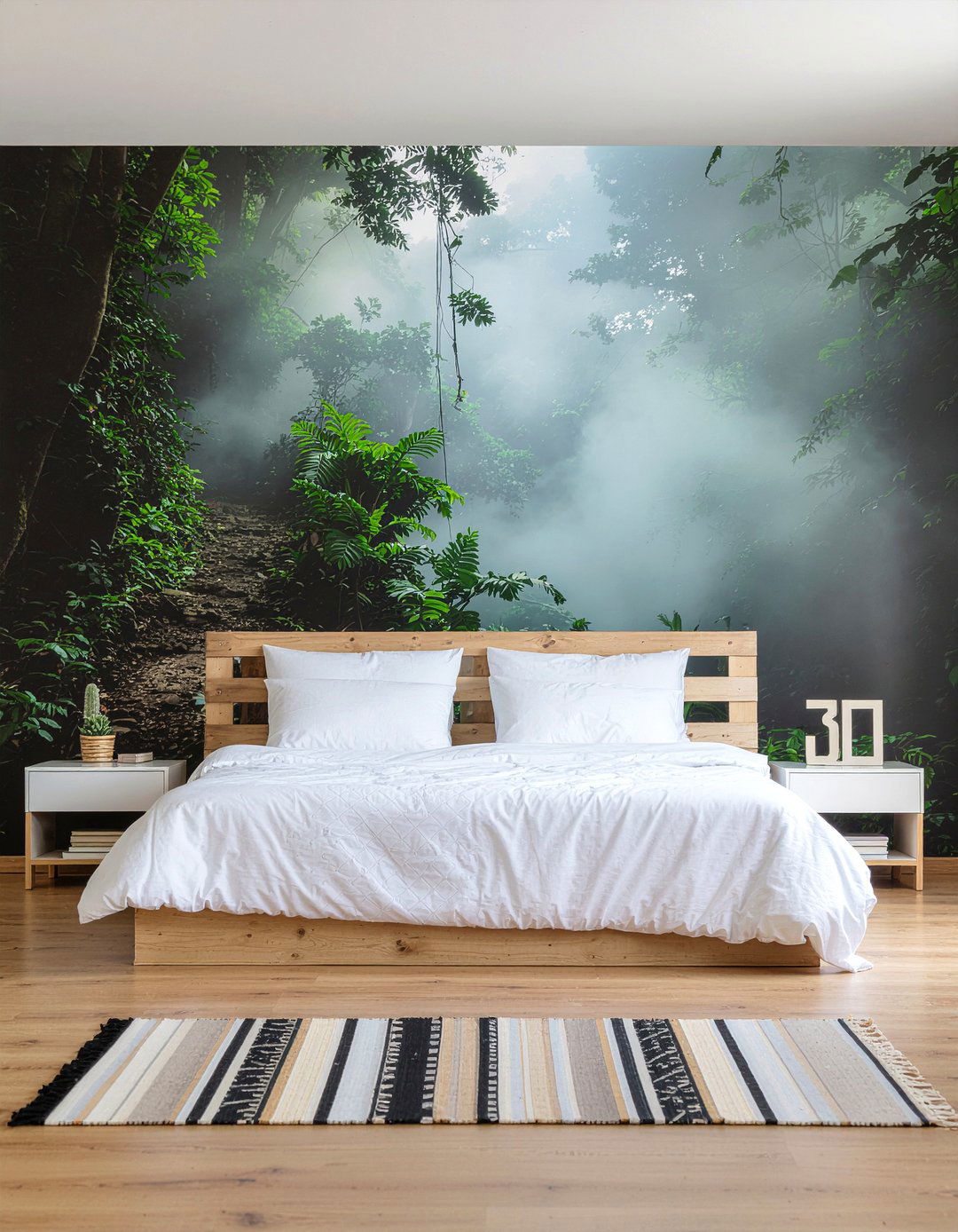 Tropical Rainforest Mural - 30 jungle bedroom ideas