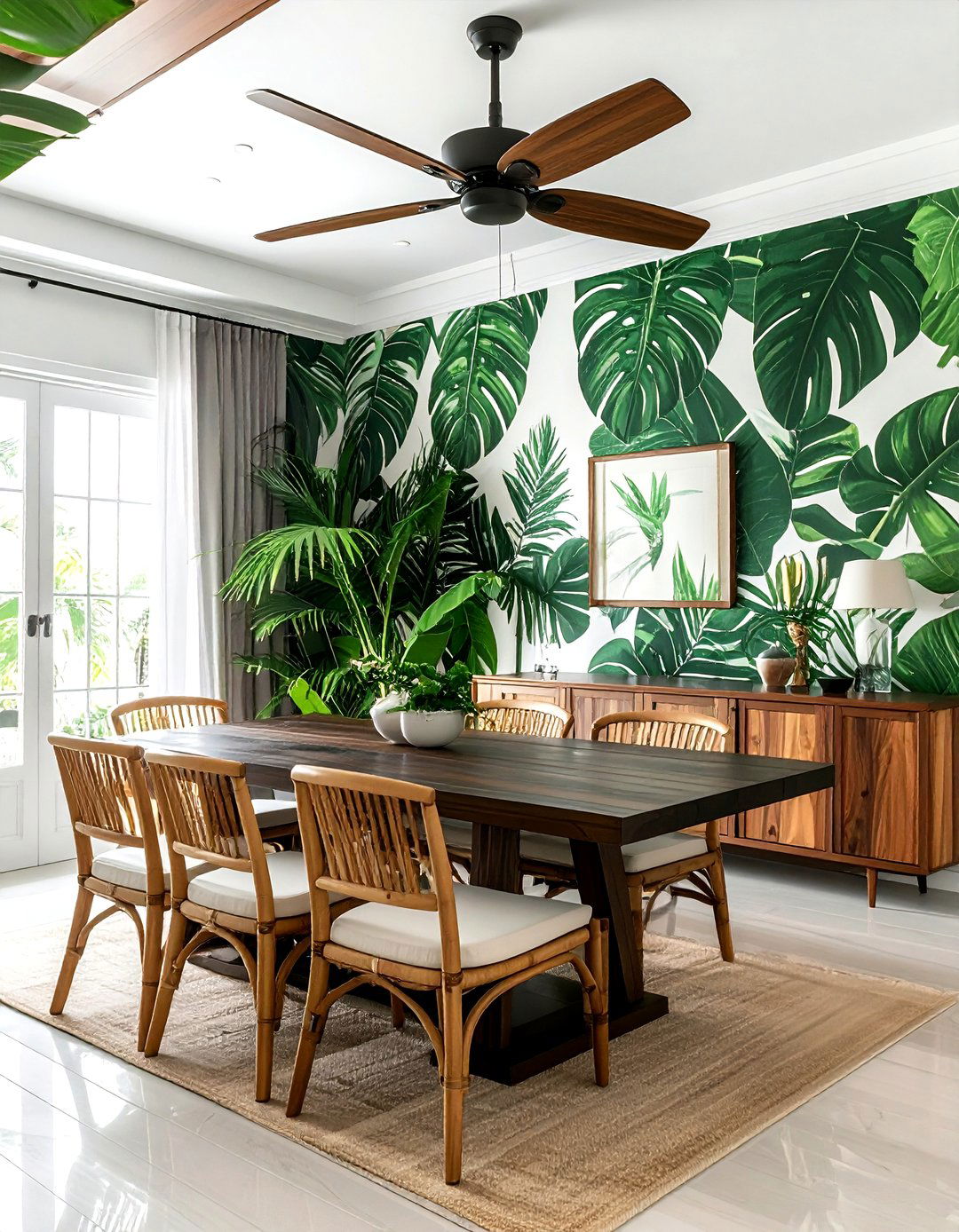 Tropical Style Dining Room - 30 seaside dining room ideas