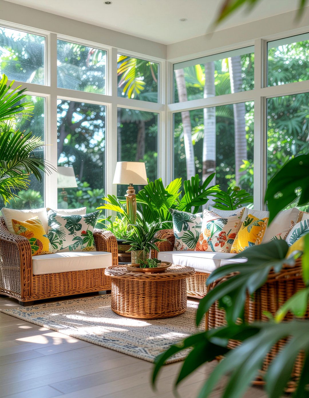 Tropical Sunroom Plant Sanctuary - 30 eclectic home decor ideas