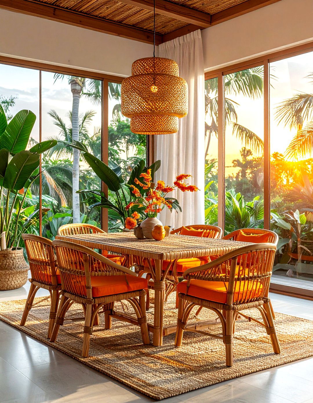 Tropical Sunset Dining Room Decor - 30 sunset dining room ideas