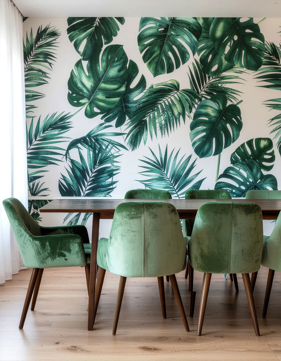 Tropical Wallpaper Dining Room - 30 jungle dining room ideas
