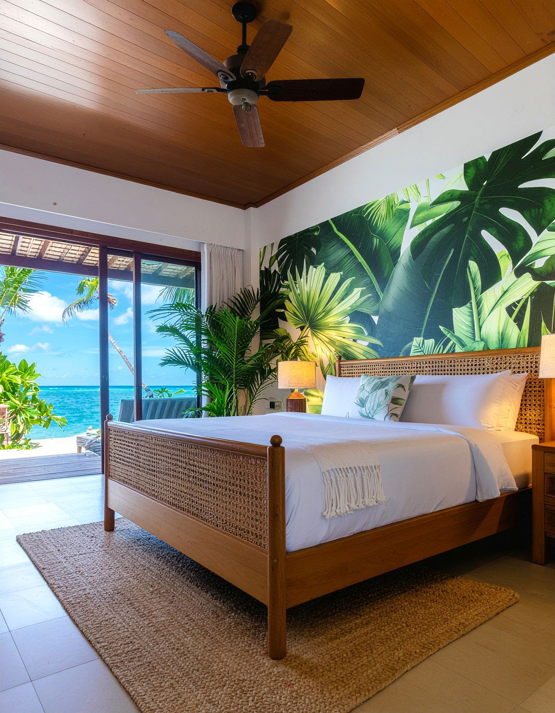 Tropical beach bedroom - 30 beach themed bedroom ideas
