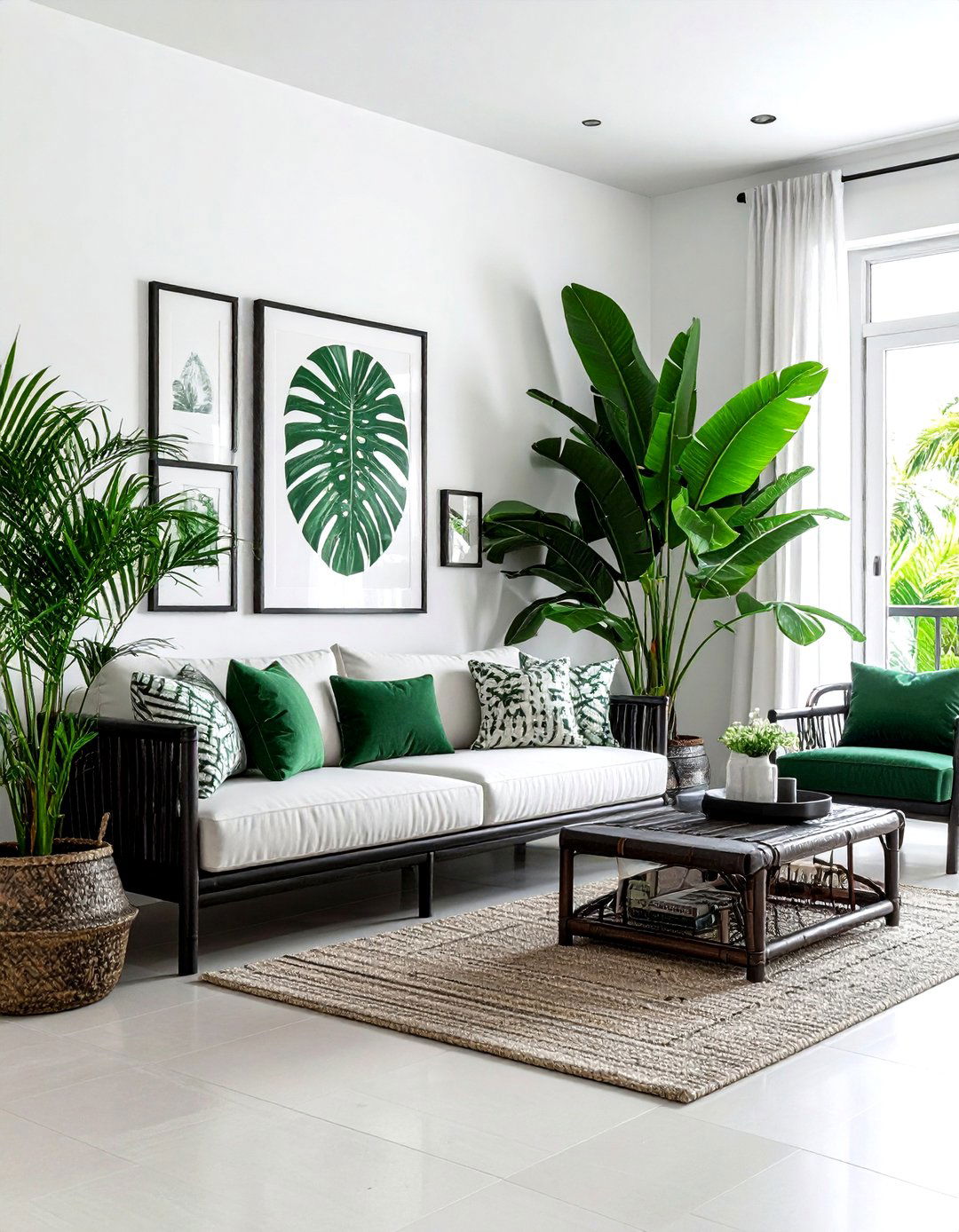 Tropical coastal living room black decor - 30 coastal black living room ideas