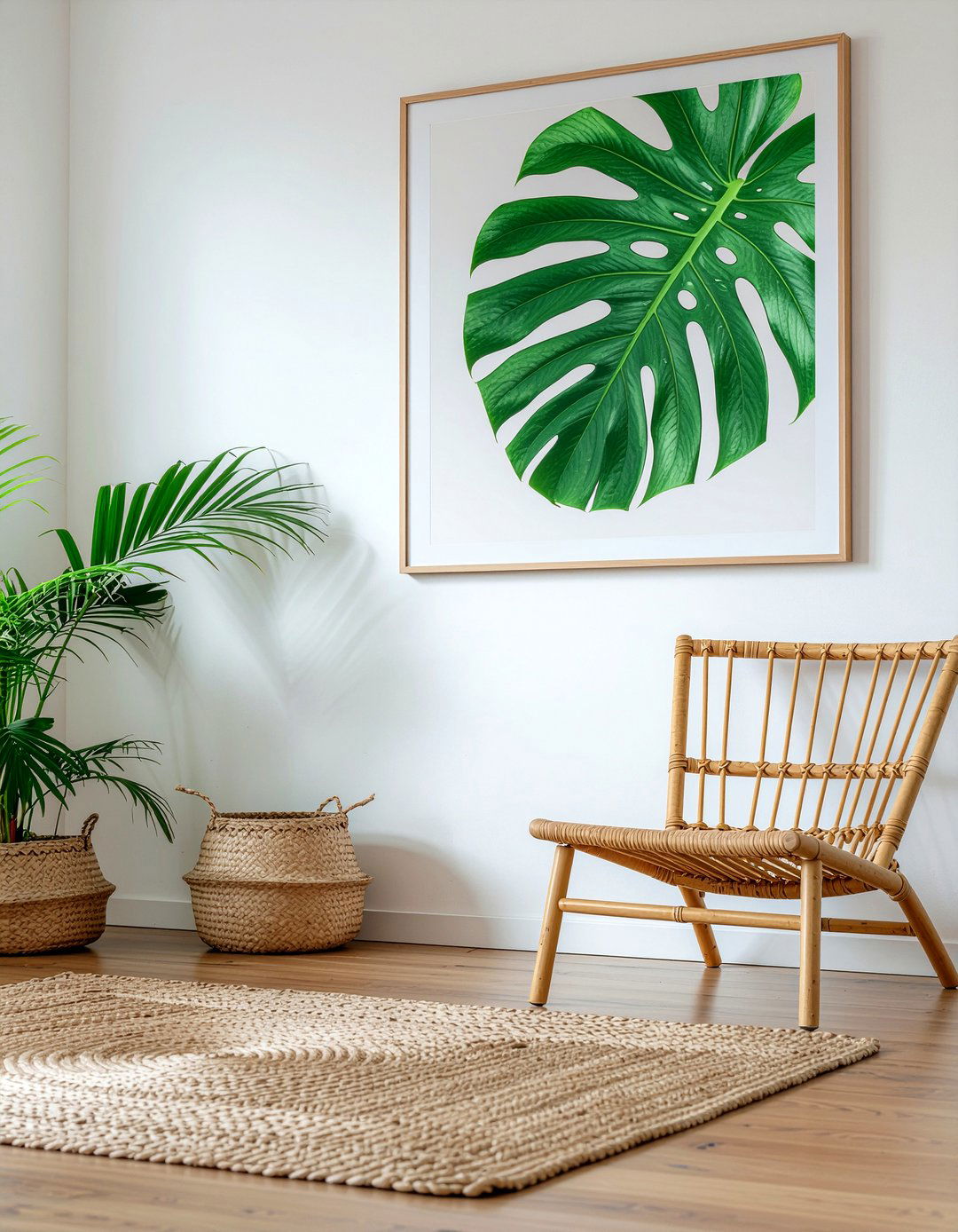 Tropical leaf print - 30 floral pattern decor ideas