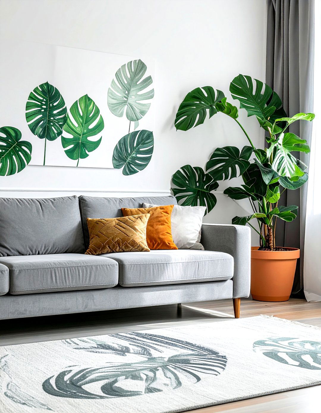 Tropical leaf wallpaper - 30 jungle decor ideas