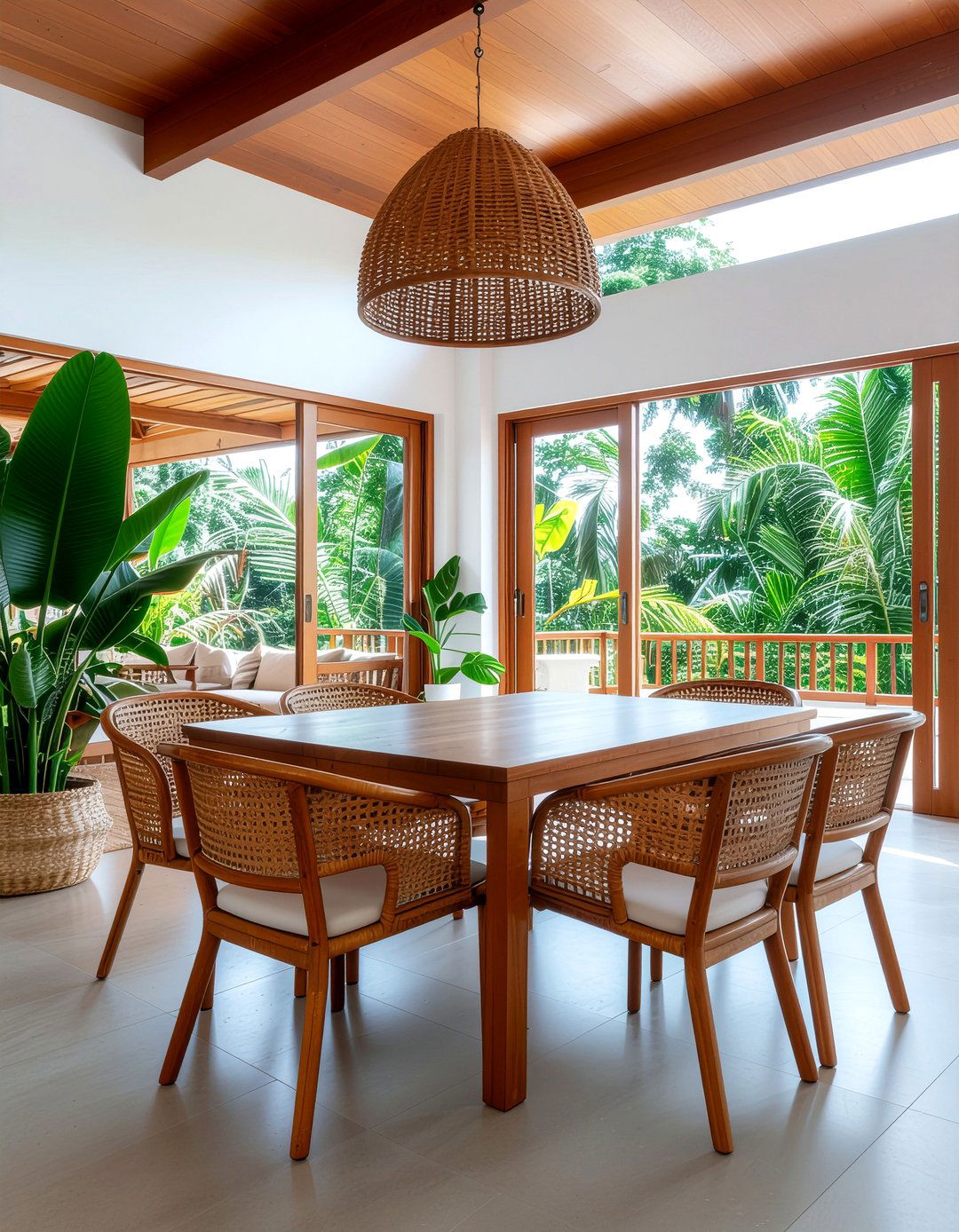 Tropical modern dining room - 30 dining room style mixing ideas