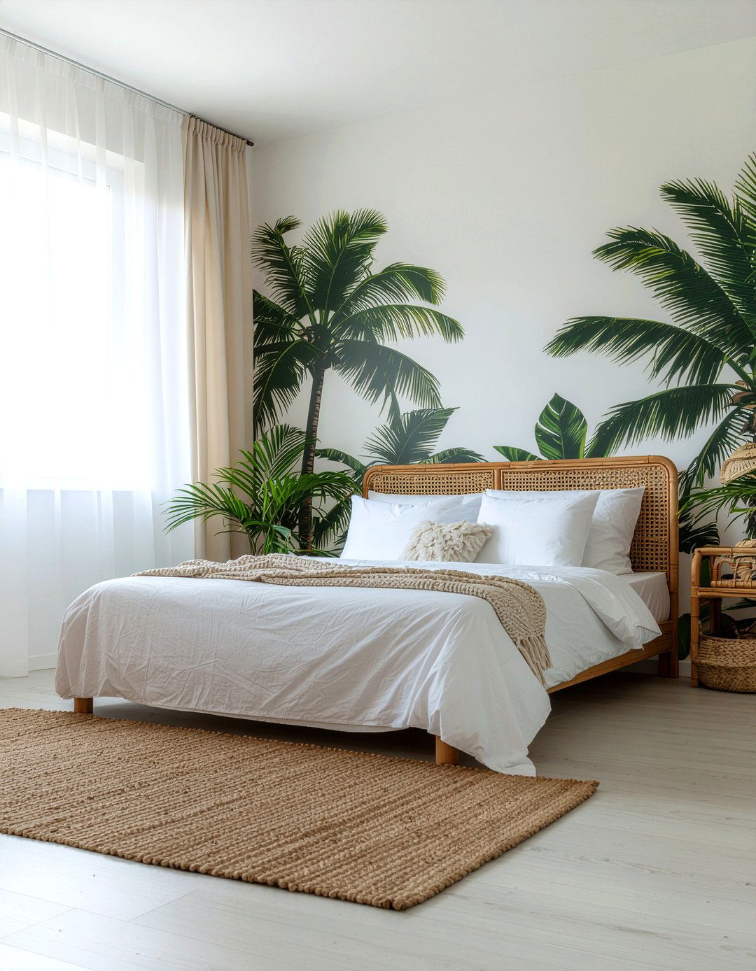 Tropical palm decals - 30 bedroom wall stickers