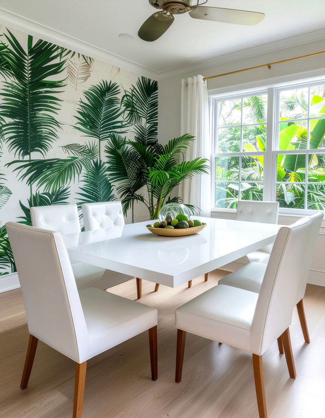 Tropical wallpaper dining room - 30 New Orleans dining room ideas