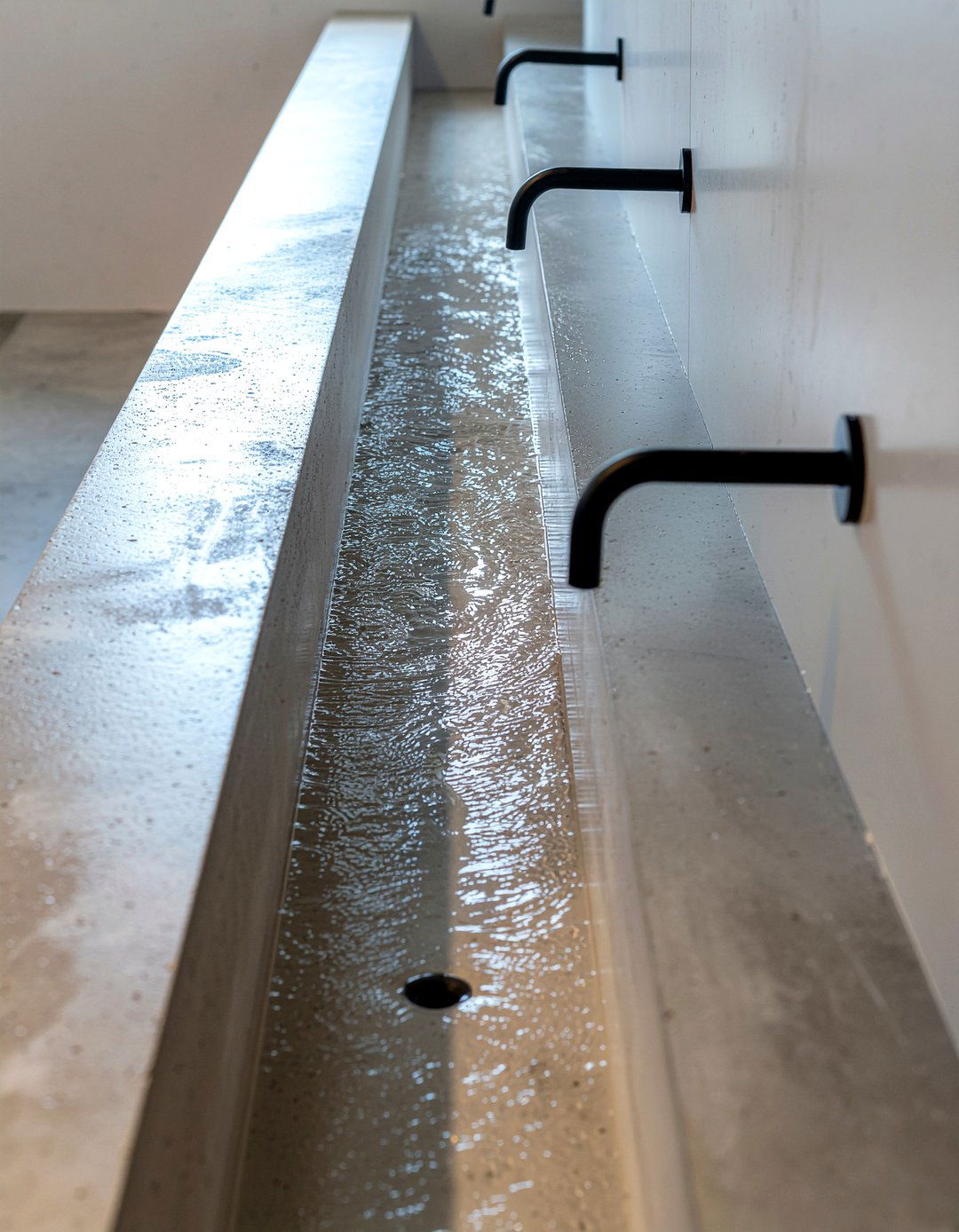 Trough Sink - 30 new construction bathroom ideas