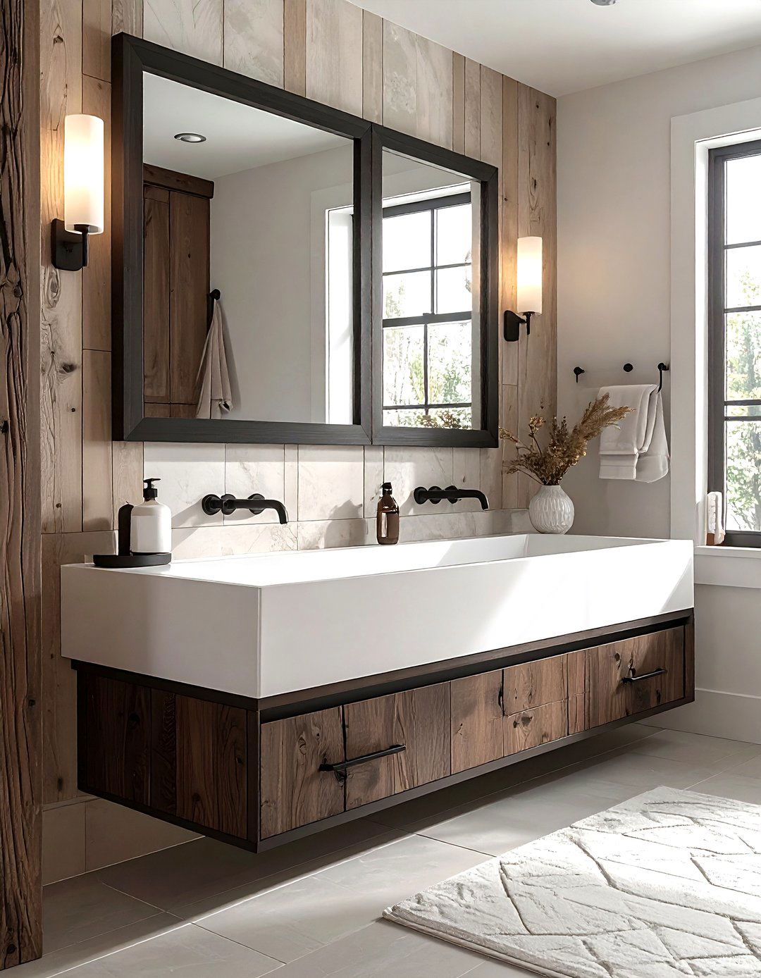 Trough Sink Vanity - 30 single vanity ideas