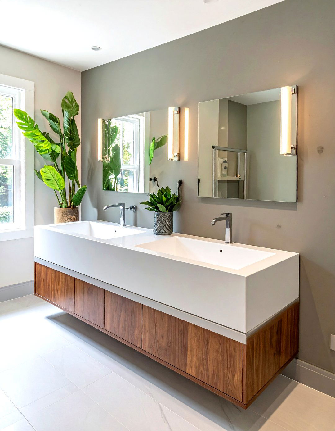 Trough Sink Vanity - 30 small bathroom vanity ideas