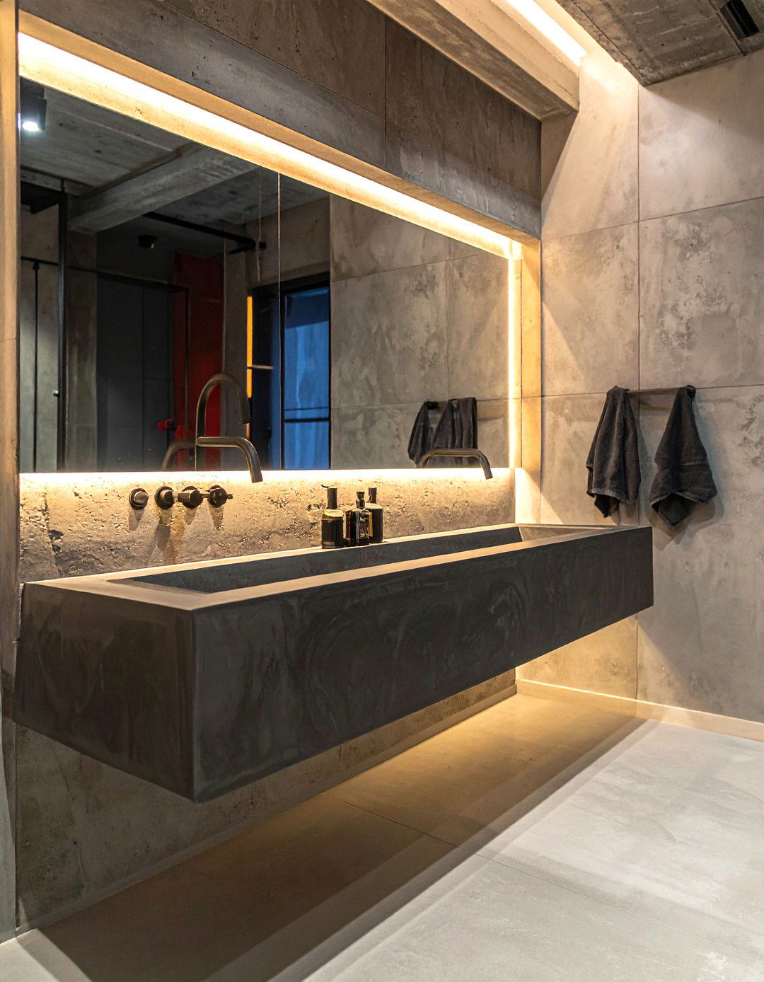 Trough Sink Waterfall Faucet - 30 waterfall faucet ideas