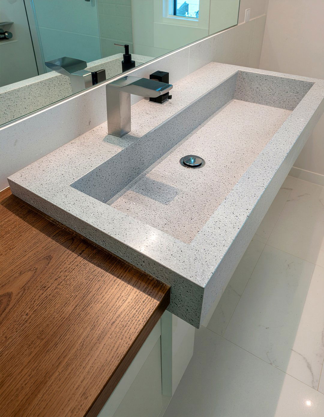 Trough bathroom sink - 30 luxury bathroom fixture ideas