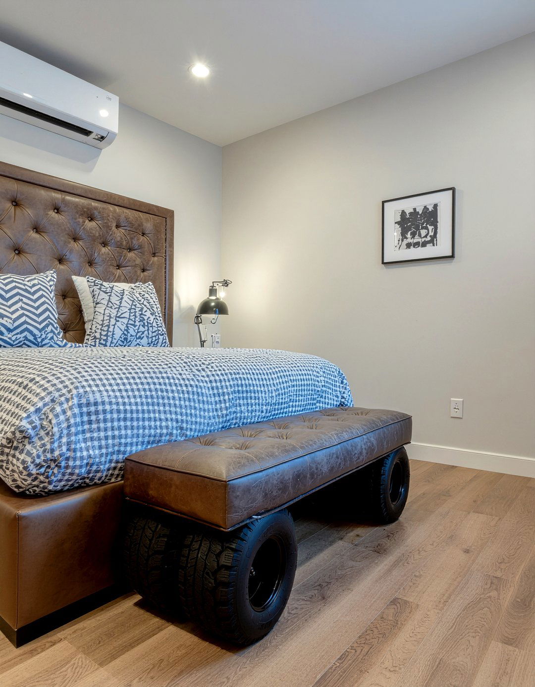 Truck Tire Ottoman - 30 truck bedroom ideas