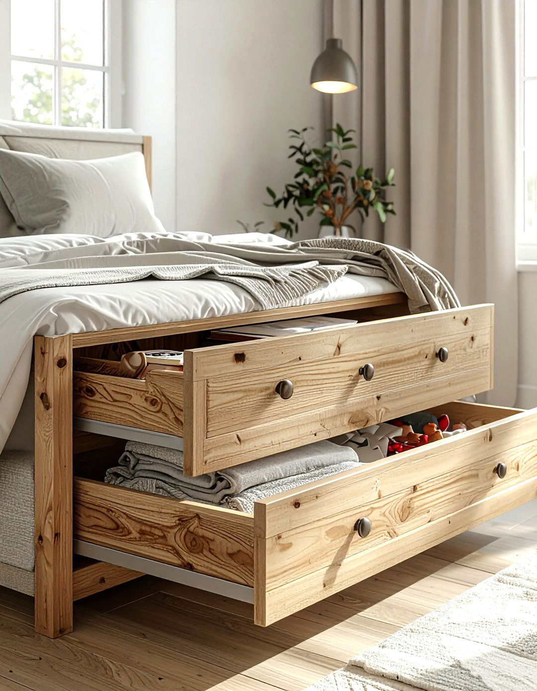 Trundle Bed Drawer - 30 living room under bed storage ideas