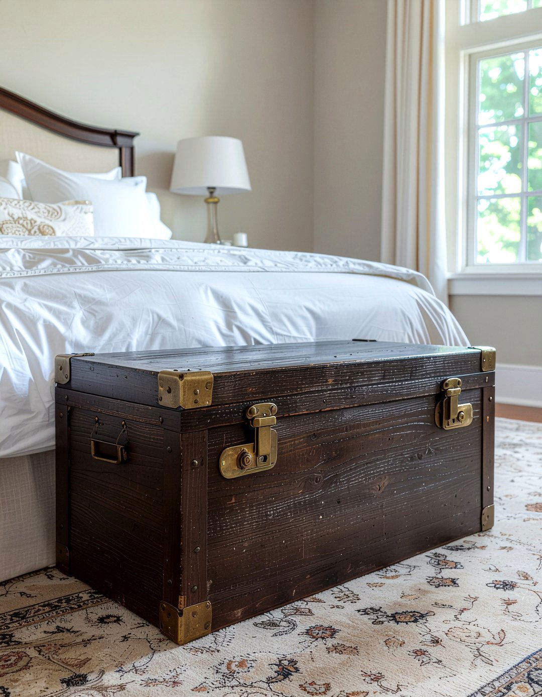 Trunk At Foot Of Bed - 30 bedroom storage solutions