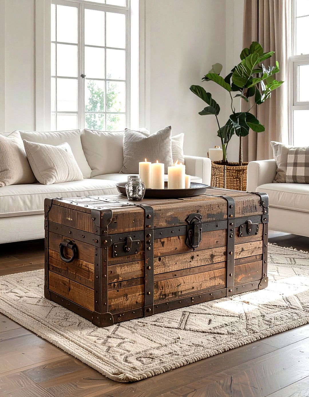 Trunk Coffee Table - 30 collected travel decor ideas
