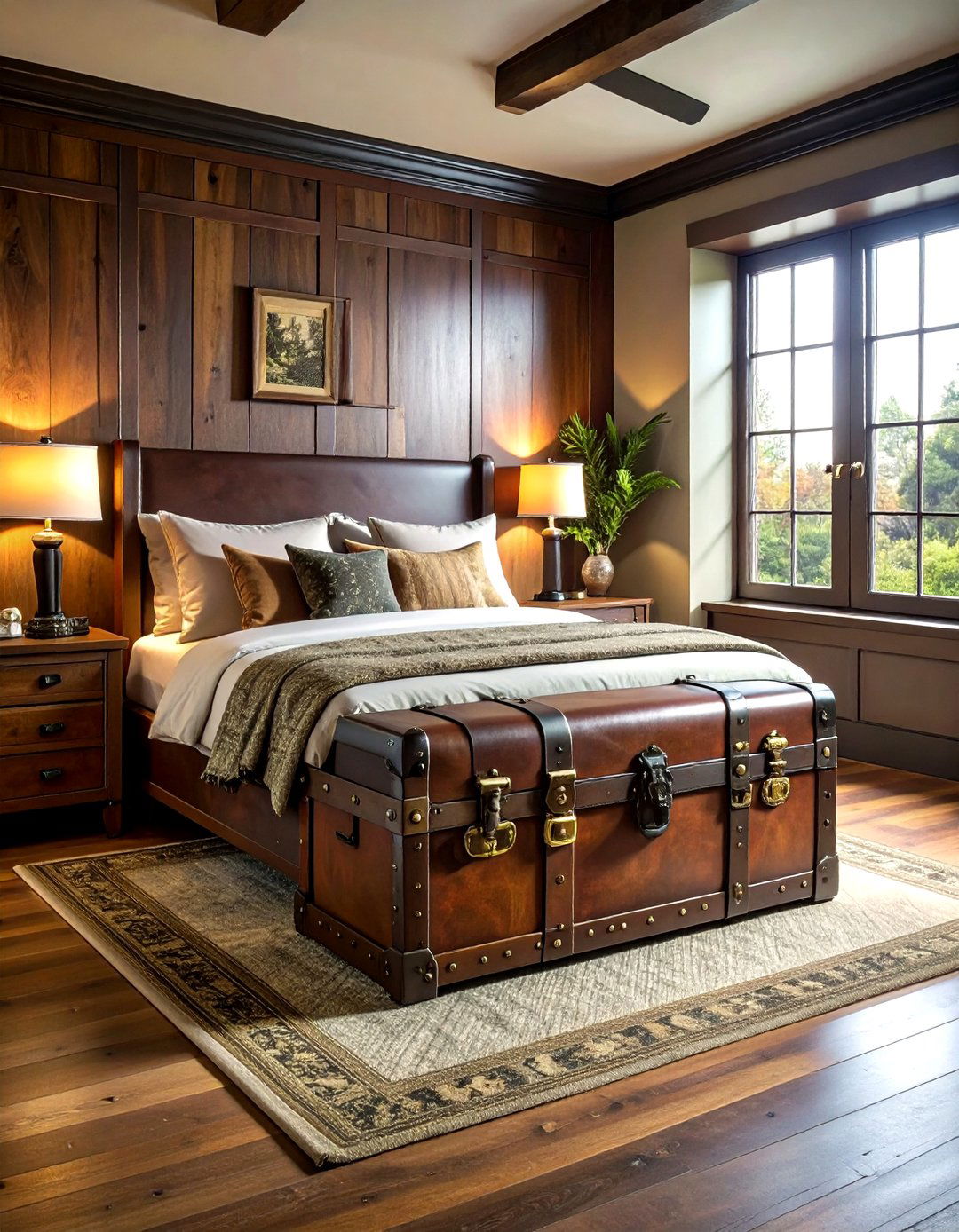 Trunk storage chest - 30 bedroom creative storage ideas