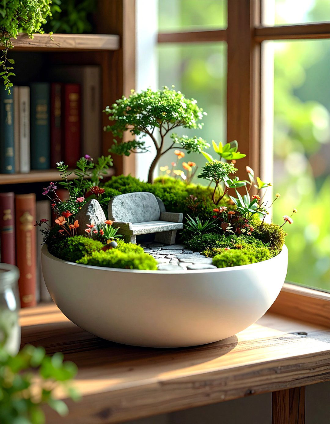 Tucked away fairy garden - 30 garden-inspired decor ideas