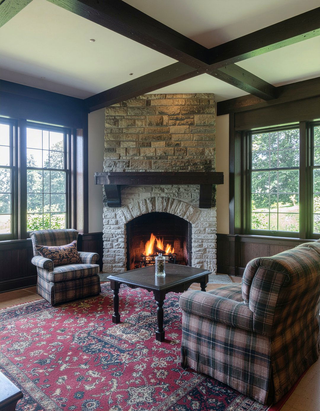 Tudor Living Room - 30 character home living room ideas