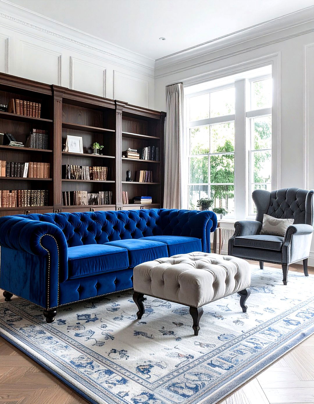 Tufted Camelback Sofa - 30 living room camelback sofa ideas