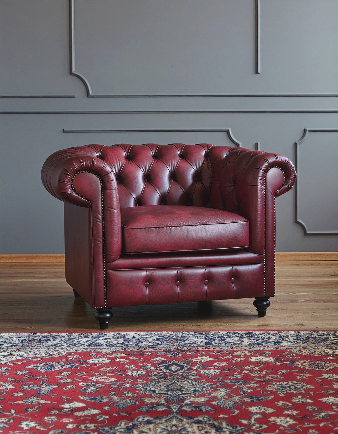 Tufted Chesterfield Chair - 30 living room armchairs