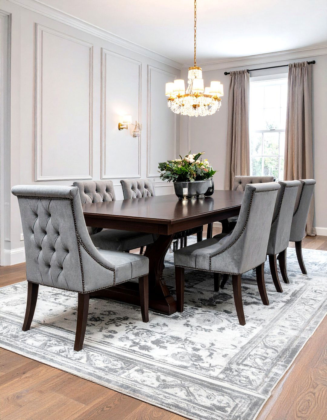 Tufted Dining Chair - 30 sophisticated dining room ideas