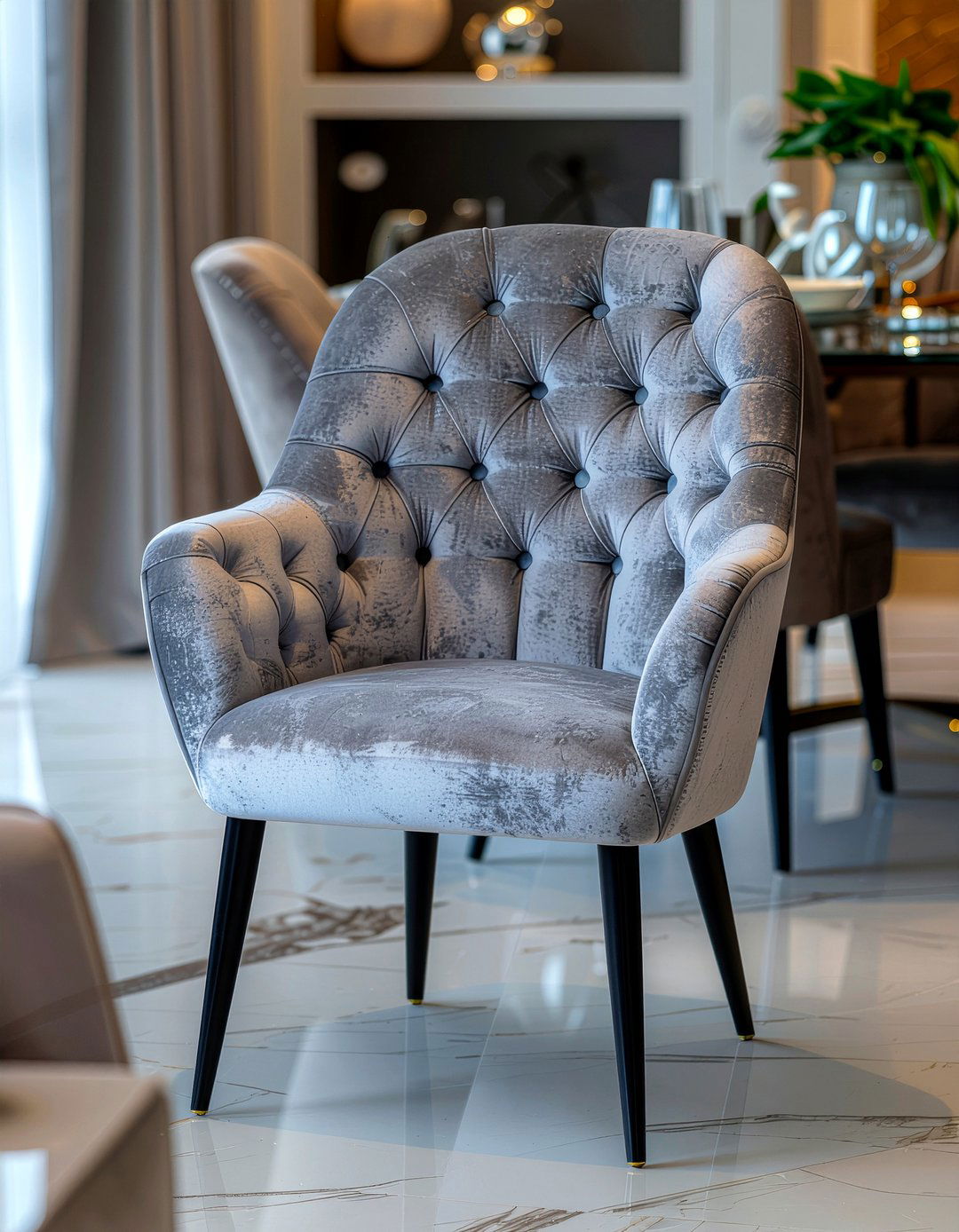 Tufted Dining Chair - 30 dining room chair ideas