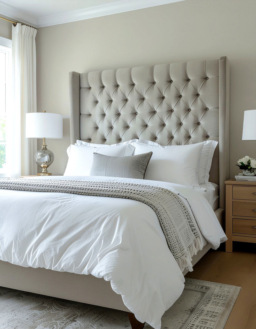Tufted Headboard - 30 elegant decor ideas