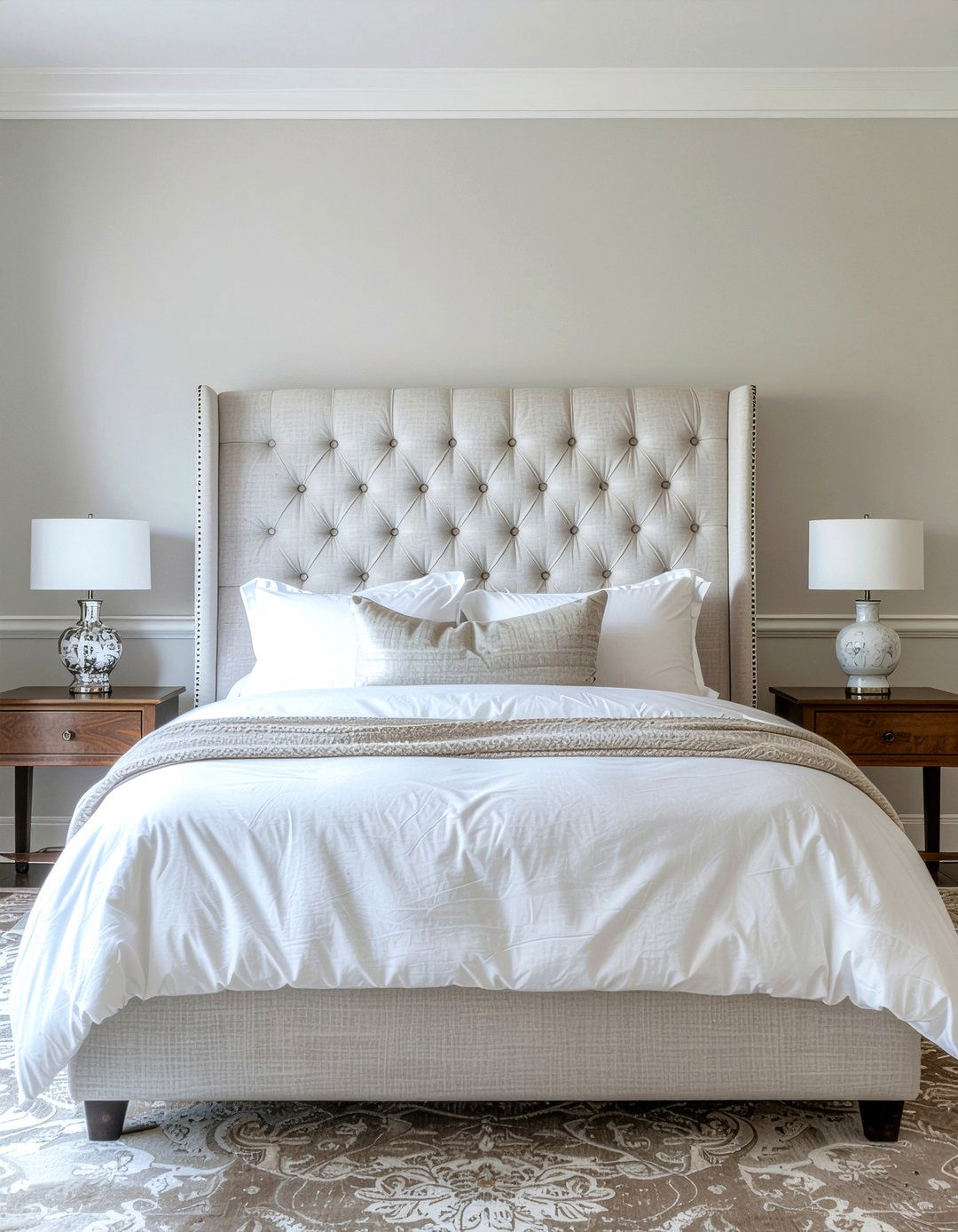 Tufted Headboard - 30 weekend bedroom ideas