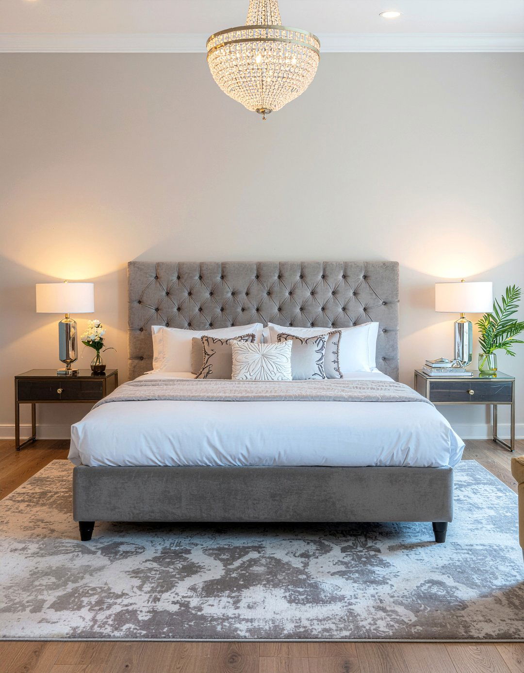 Tufted King Bed - 30 king size bedroom ideas