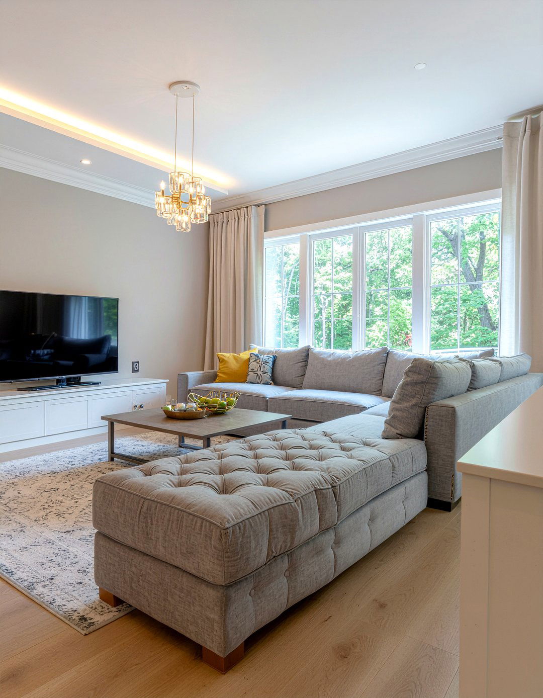 Tufted Ottoman For Sectional Sofa - 30 living room tufted ottoman ideas