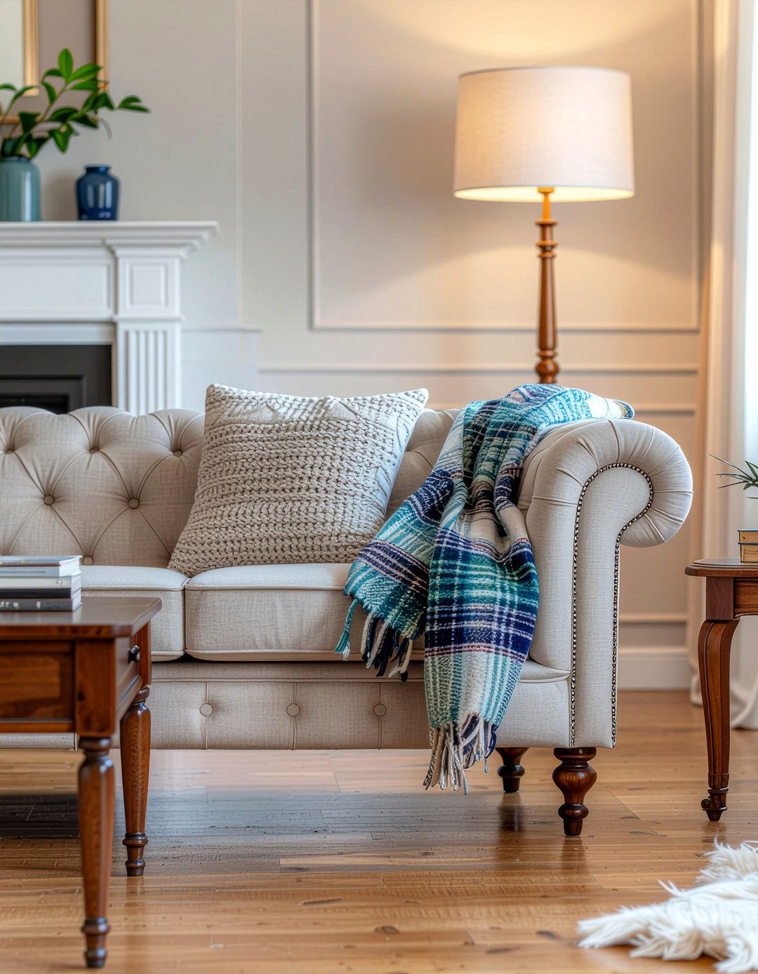 Tufted Sofa With Wood Legs - 30 living room tufted sofa ideas