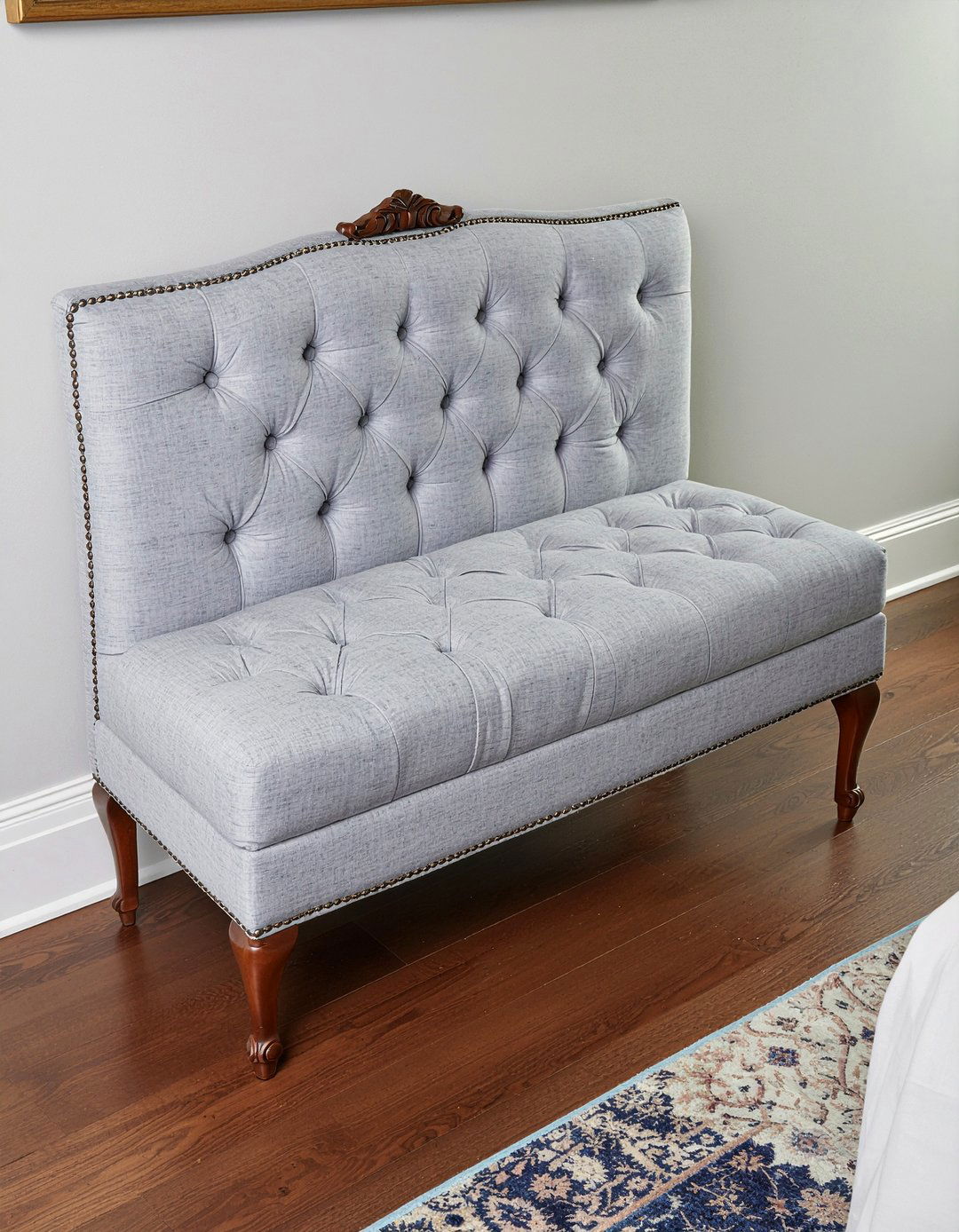 Tufted Storage Bench - 30 bedroom storage chests