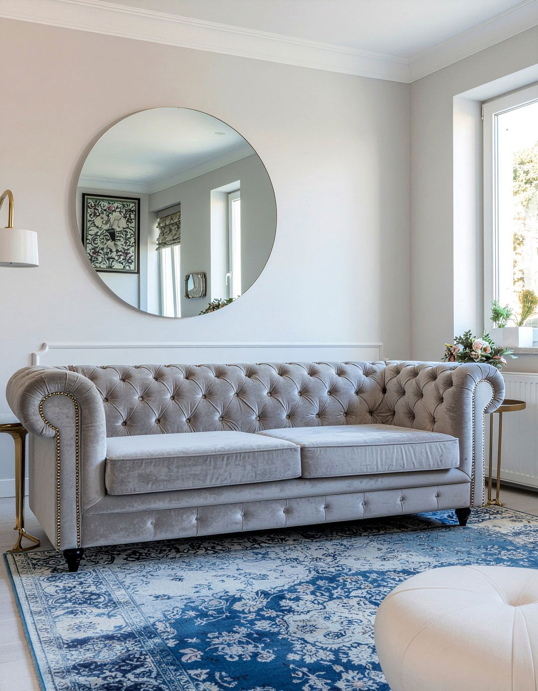 Tufted Tuxedo Sofa - 30 living room tuxedo sofa ideas